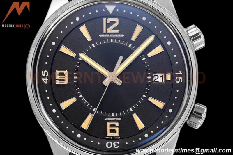 Jaeger LeCoultre - Polaris Date Automatic 42mm SS/RU Black/Stk BLS A899A