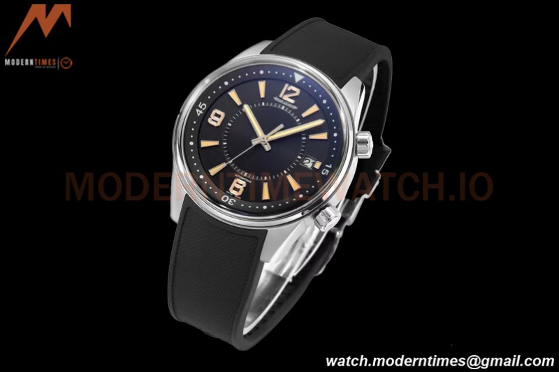 Jaeger LeCoultre - Polaris Date Automatic 42mm SS/RU Black/Stk BLS A899A