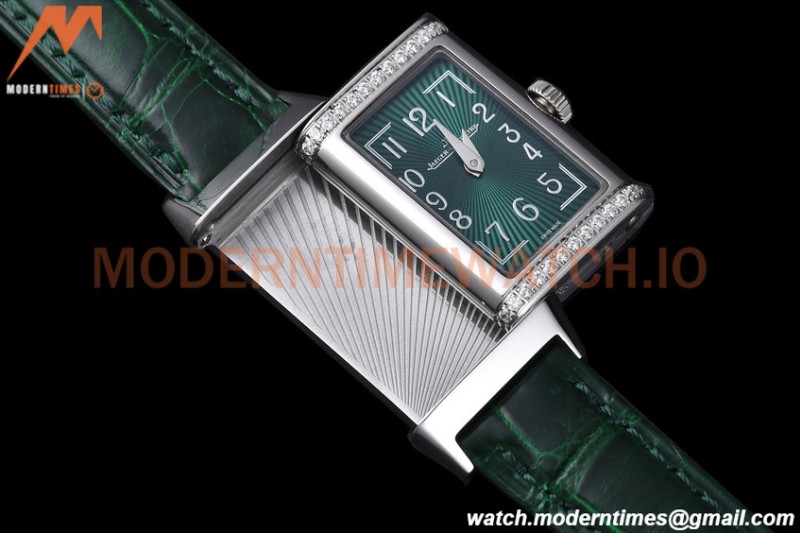 Jaeger LeCoultre - Reverso One Monoface Diamond SS/LE Green RXW Qtz