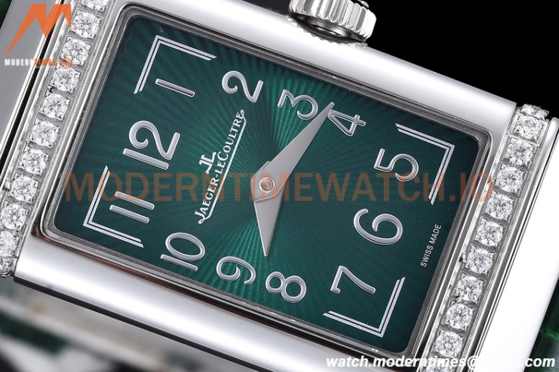 Jaeger LeCoultre - Reverso One Monoface Diamond SS/LE Green RXW Qtz
