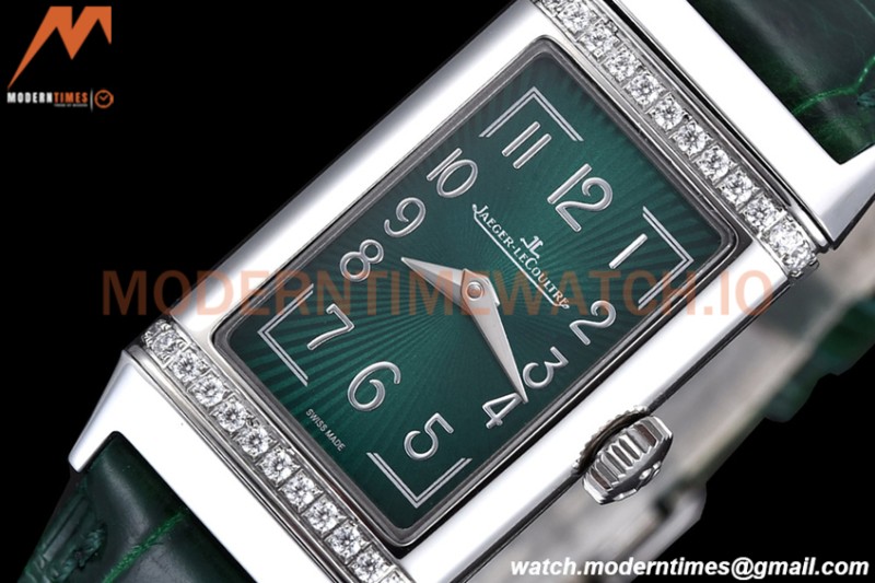 Jaeger LeCoultre - Reverso One Monoface Diamond SS/LE Green RXW Qtz