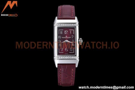 Jaeger LeCoultre - Reverso One Monoface Diamond SS/LE Burgundy RXW Qtz