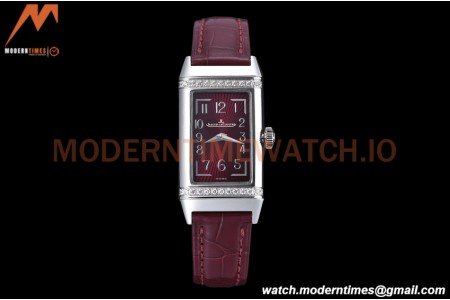 Jaeger LeCoultre - Reverso One Monoface Diamond SS/LE Burgundy RXW Qtz