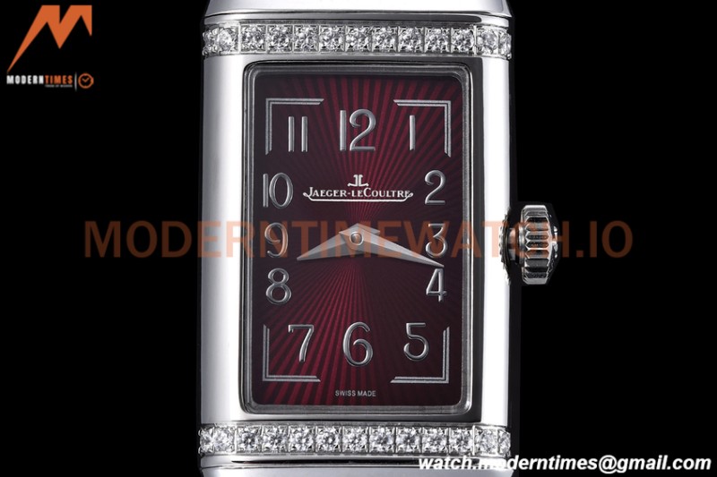 Jaeger LeCoultre - Reverso One Monoface Diamond SS/LE Burgundy RXW Qtz