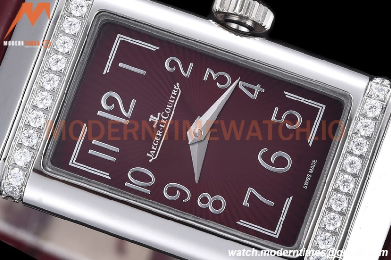 Jaeger LeCoultre - Reverso One Monoface Diamond SS/LE Burgundy RXW Qtz