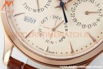 Jaeger LeCoultre - Master Ultra Thin Perp. Calendar RG/LE Beige VRF Cal.868.1
