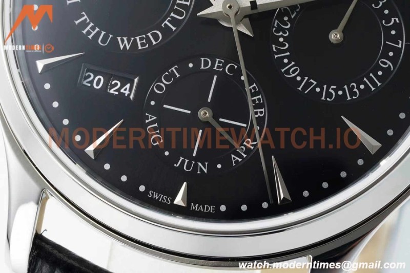 Jaeger LeCoultre - Master Ultra Thin Perp. Calendar SS/LE Black VRF Cal.868.1