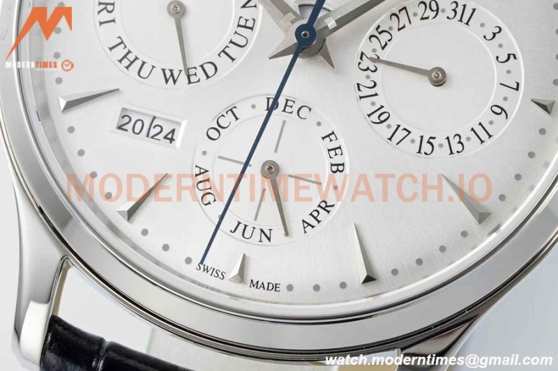 Jaeger LeCoultre - Master Ultra Thin Perp. Calendar SS/LE White VRF Cal.868.1