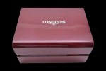 Longines - Red Wooden Watch Box Set with Full Set of Booklets and Card