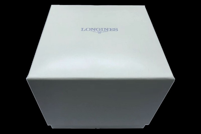 Longines - Black Leather Watch Box Set 1:1 Quality with Full Set of Booklets and Card