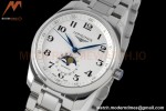 Longines - Longines Master Collection Moonphase SS/SS White APSF L899.5 MOD