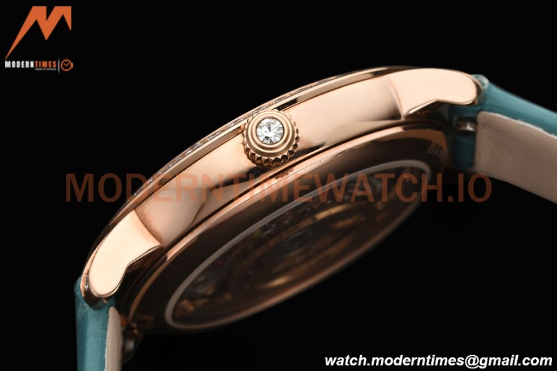 Blancpain - Ladybird Colors 35mm Blue RG/LE DIA/RMN White MOP BLSF A23J