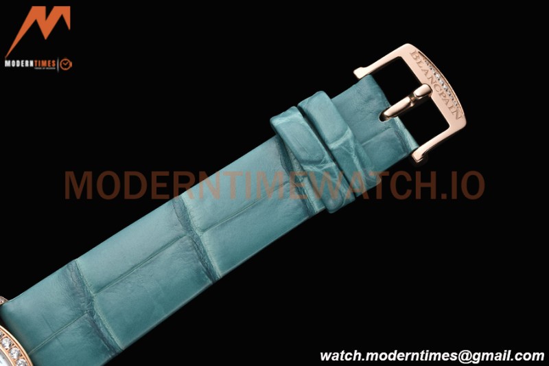 Blancpain - Ladybird Colors 35mm Blue RG/LE DIA/RMN White MOP BLSF A23J
