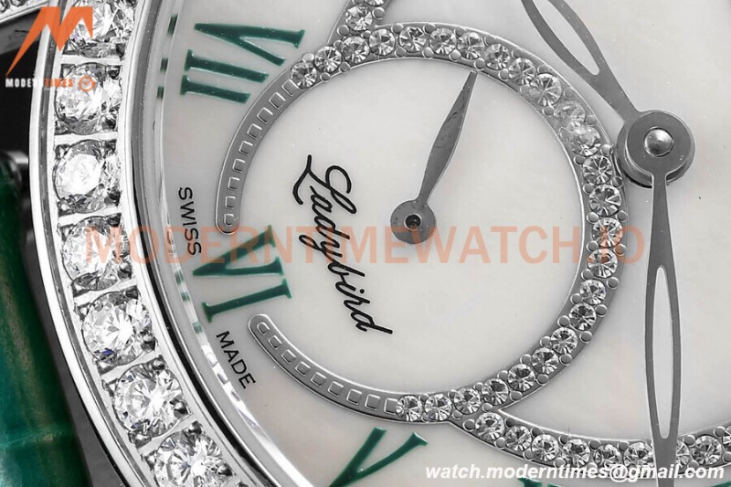 Blancpain - Ladybird Colors 35mm Green SS/LE DIA/RMN White MOP BLSF A23J