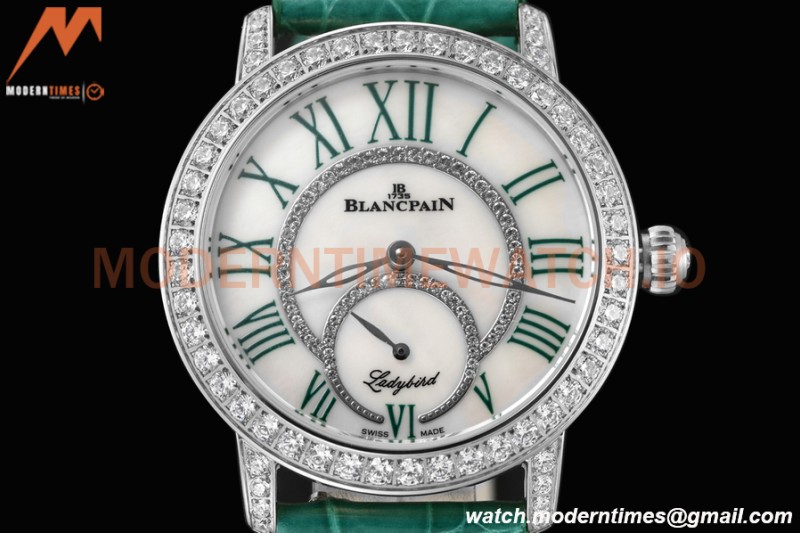 Blancpain - Ladybird Colors 35mm Green SS/LE DIA/RMN White MOP BLSF A23J