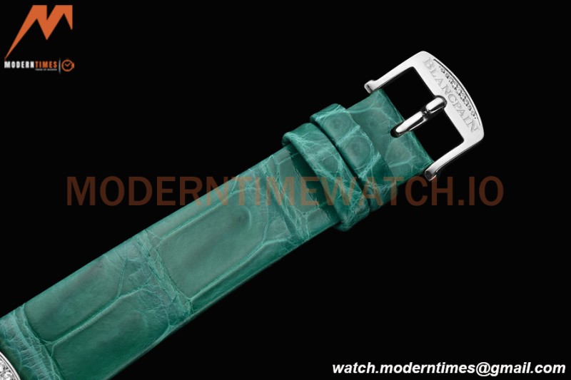 Blancpain - Ladybird Colors 35mm Green SS/LE DIA/RMN White MOP BLSF A23J