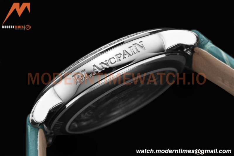 Blancpain - Ladybird Colors 35mm Blue SS/LE DIA/RMN White MOP BLSF A23J