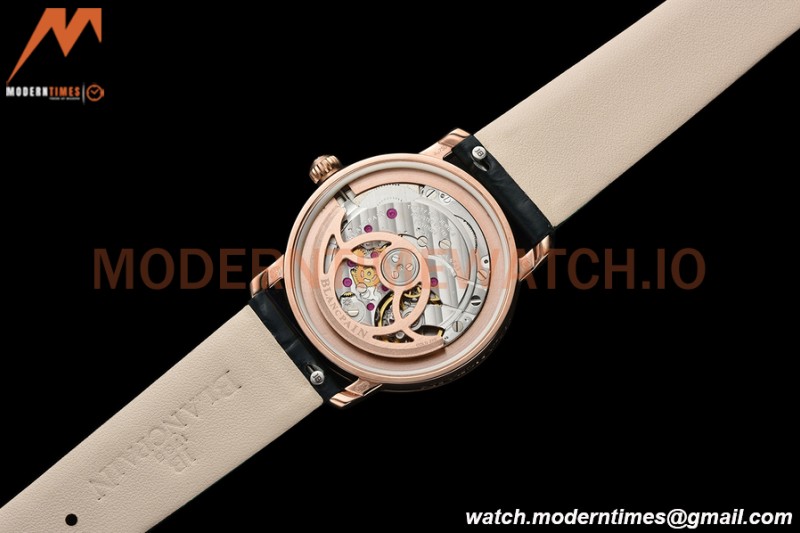 Blancpain - Ladybird Colors 35mm Peacock Green RG/LE DIA/RMN White MOP BLSF A23J