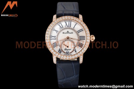 Blancpain - Ladybird Colors 35mm Navy RG/LE DIA/RMN White MOP BLSF A23J