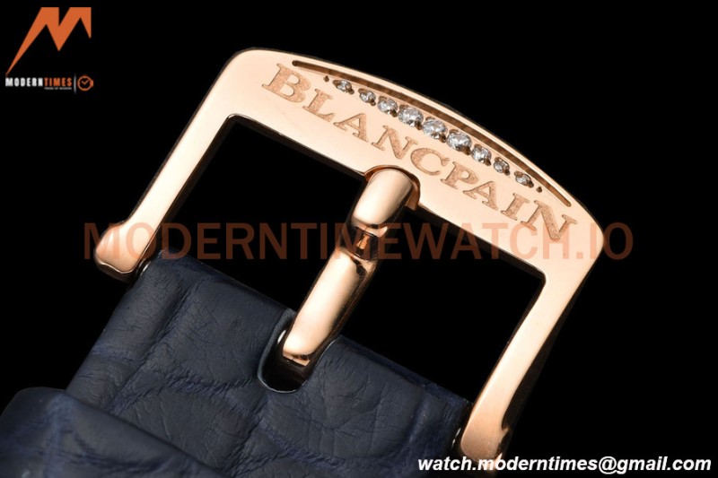 Blancpain - Ladybird Colors 35mm Navy RG/LE DIA/RMN White MOP BLSF A23J