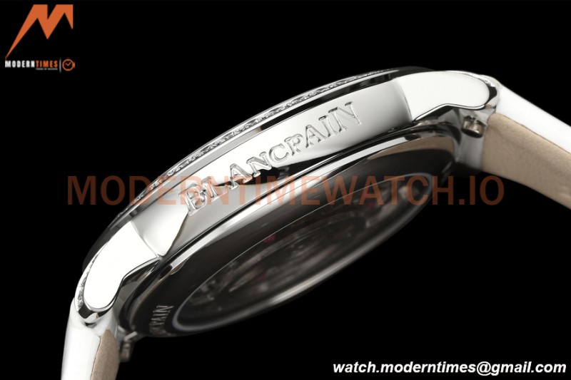 Blancpain - Ladybird Colors 35mm White SS/LE DIA/RMN White MOP BLSF A23J