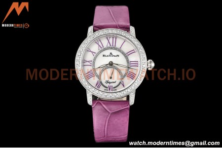 Blancpain - Ladybird Colors 35mm Purple SS/LE DIA/RMN White MOP BLSF A23J