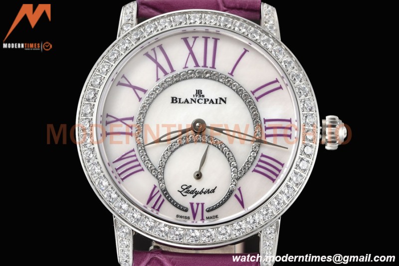 Blancpain - Ladybird Colors 35mm Purple SS/LE DIA/RMN White MOP BLSF A23J