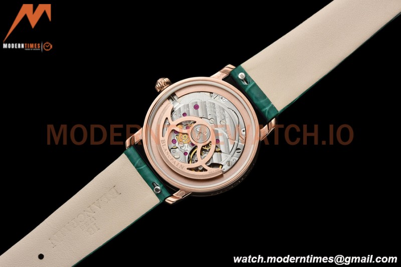 Blancpain - Ladybird Colors 35mm Green RG/LE DIA/RMN White MOP BLSF A23J