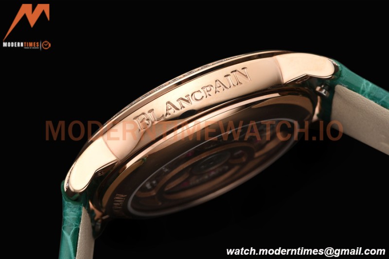 Blancpain - Ladybird Colors 35mm Green RG/LE DIA/RMN White MOP BLSF A23J