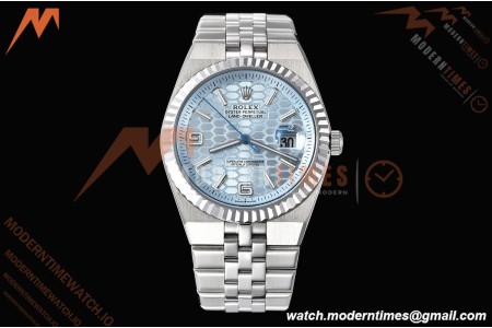 Rolex - Land-Dweller 127336 40mm Jub Flt SS/SS Blu/Stk GDF MY8215