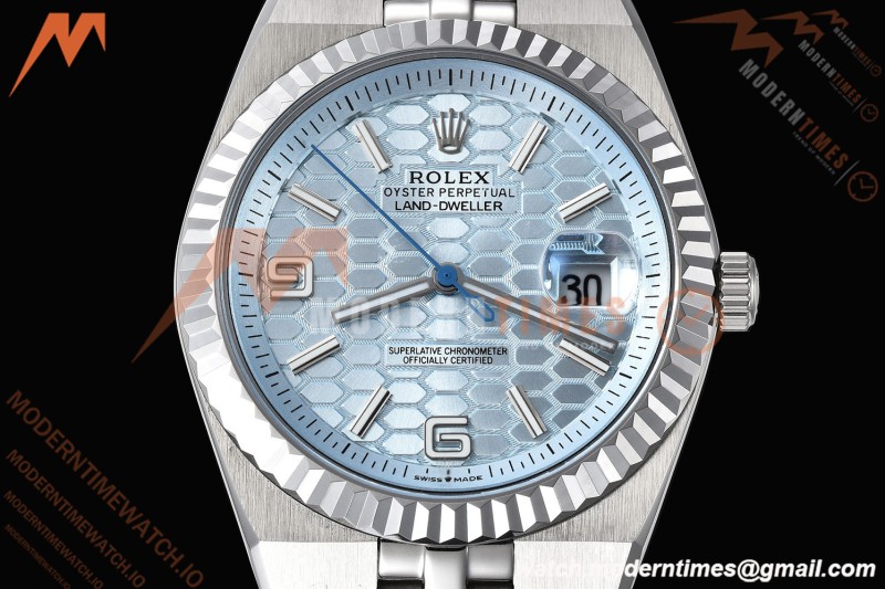 Rolex - Land-Dweller 127336 40mm Jub Flt SS/SS Blu/Stk GDF MY8215 | 롤렉스 - 랜드-드웰러 127336 40mm 주브 플랫 SS/SS 블루/스틸 GDF MY8215