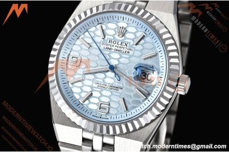 Rolex - Land-Dweller 127336 40mm Jub Flt SS/SS Blu/Stk GDF MY8215