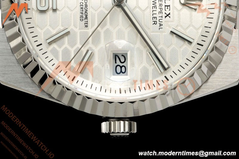 Rolex - Land-Dweller 127234 40mm Jub Flt SS/SS Wht/Stk DIWF A7135 | 롤렉스 - 랜드-드웰러 127234 40mm 주브 플랫 SS/SS 화이트/스틸 DIWF A7135