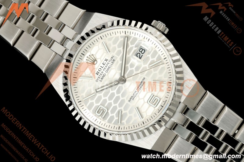 Rolex - Land-Dweller 127234 40mm Jub Flt SS/SS Wht/Stk DIWF A7135 | 롤렉스 - 랜드-드웰러 127234 40mm 주브 플랫 SS/SS 화이트/스틸 DIWF A7135