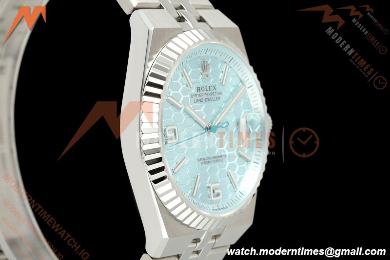 Rolex - Land-Dweller 127336 40mm Jub Flt SS/SS Blu/Stk DIWF A7135