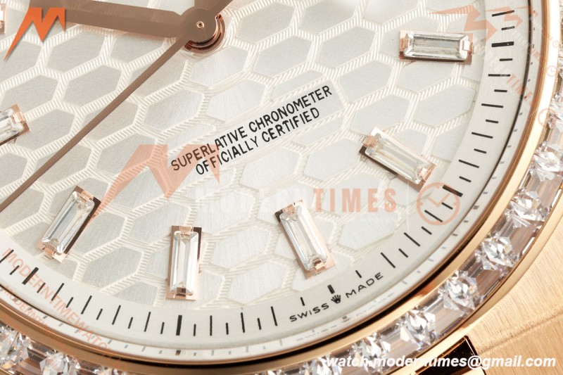 Rolex - Land-Dweller 127385TBR 40mm Jub Flt RG/RG Diamond Wht/Dia 2F A7135