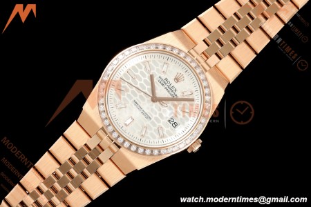 Rolex - Land-Dweller 127385TBR 40mm Jub Flt RG/RG Diamond Wht/Dia 2F A7135 | 롤렉스 - 랜드-드웰러 127385TBR 40mm 주브 플랫 RG/RG 다이아몬드 화이트/다이아 2F A7135