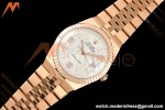 Rolex - Land-Dweller 127335 40mm Jub Flt RG/RG Wht/Stk 2F A7135