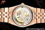 Rolex - Land-Dweller 127335 40mm Jub Flt RG/RG Wht/Stk 2F A7135