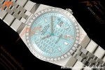Rolex - Land-Dweller 127386TBR 40mm Jub Flt SS/SS Diamond I-Blu/Dia 2F A7135