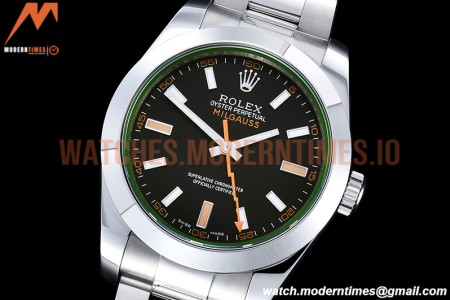 Rolex - Milgauss Z 116400GV 904L SS/SS Black GMF V2 VR3131