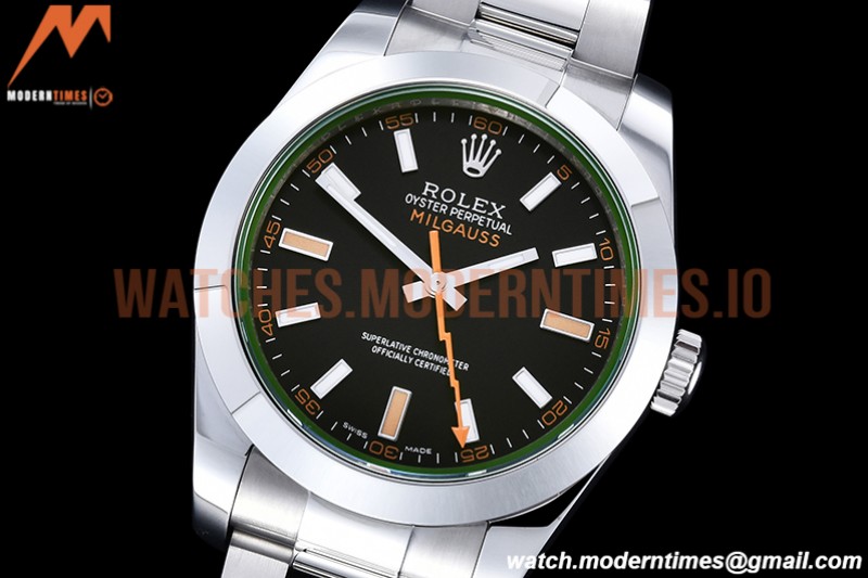 Rolex - Milgauss Z 116400GV 904L SS/SS Black GMF V2 VR3131