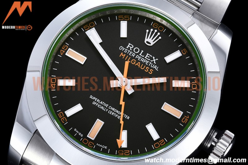Rolex - Milgauss Z 116400GV 904L SS/SS Black GMF V2 VR3131