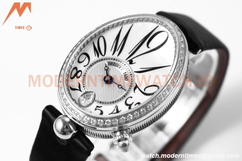 Breguet - Reine de Naples 8918 Ladies Diamond SS/LE White ZF V2 6T28 Mod