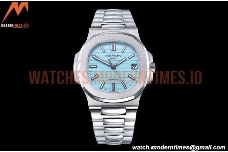 Patek Philippe - Nautilus Jumbo 5711 SS/SS Blue Tiff/Stk BPF MY9015 Mod