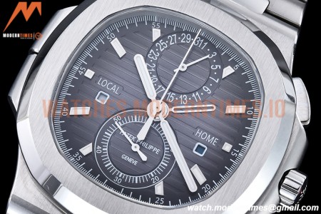 Patek Philippe - Nautilus Chrono Travel 5990 SS/SS Grey SPPF A28-520