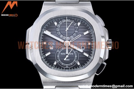Patek Philippe - Nautilus Chrono Travel 5990 SS/SS Blue SPPF A28-520