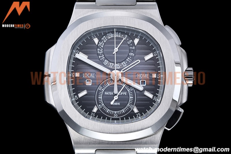 Patek Philippe - Nautilus Chrono Travel 5990 SS/SS Blue SPPF A28-520