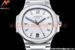 Patek Philippe - Nautilus Ladies 7118 35mm SS/SS Wht/Stk PPF A324