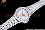 Patek Philippe - Nautilus Ladies 7118 35mm SS/SS Wht/Stk PPF A324